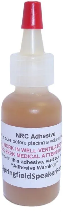 Pro-Grade Heavy-Duty Nitrile Rubber Speaker Repair Adhesive Glue (1/2 oz)