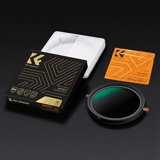 K&F Concept 72mm Variable Fader ND2-ND32 ND Filter and CPL Circular Polarizing Filter 2 in 1 for Camera Lens No X Spot Waterproof Scratch Resistant (Nano-X Series)