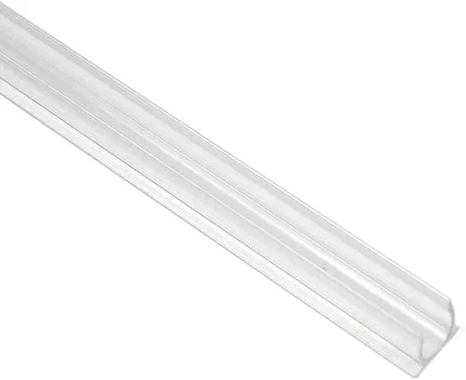 Novelty Lights 5 Pack 3FT 1/2 Inch Rope Light Mounting Track, PVC Plastic Mounting Track With Durable Channel, Rope Lights For Outside Tube Rope (Clear)