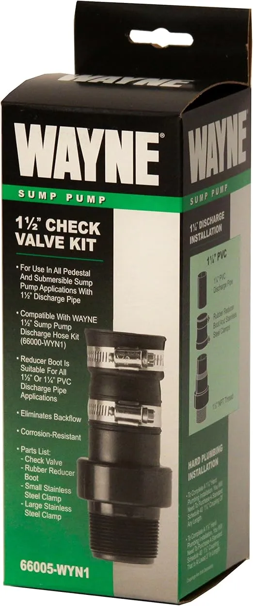 Wayne Pumps 66005-Wyn Check Valve, PVC