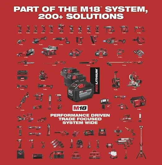 Milwaukee M18 Li-Ion Cordless Compact Electric Drill Driver — Tool Only, 1/2in. Keyless Chuck, 500 In./Lbs. Torque, 1800 RPM