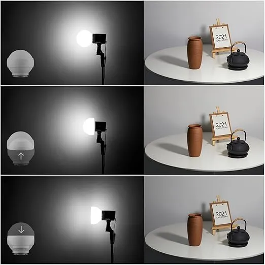 Godox ML-CD15 Diffusion Dome Flash Diffuser Modifier, Collapsible Soft Light Diffuser with 3 adapters for AD200 AD200Pro V1 TT685 V860III TT600 AD300Pro AD400PRO Speedlight,ML30 ML60 Video Lights