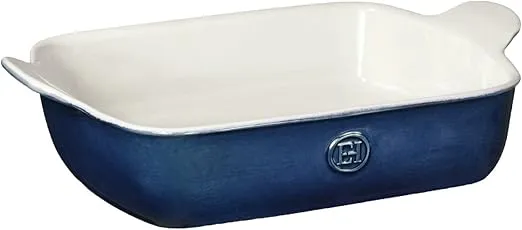 Emile Henry HR Ceramic Small Rectangular Baker, Twilight Blue