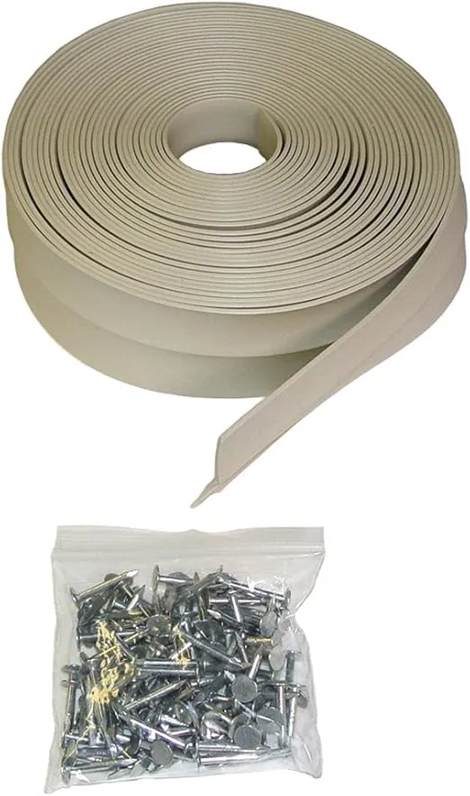 Auto Care Products Inc 58036 ProSeal 36-Feet Garage Door Top and Side Seal with Nails for 2 Car Garage