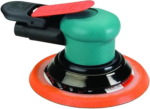 Dynabrade (59010) Dynorbital-Spirit 6" (152 mm) Diameter Random Orbital Sander, Non-Vacuum | Proportionate 3/8" (10 mm) Diameter Orbit | 12000 RPM Pneumatic Motor