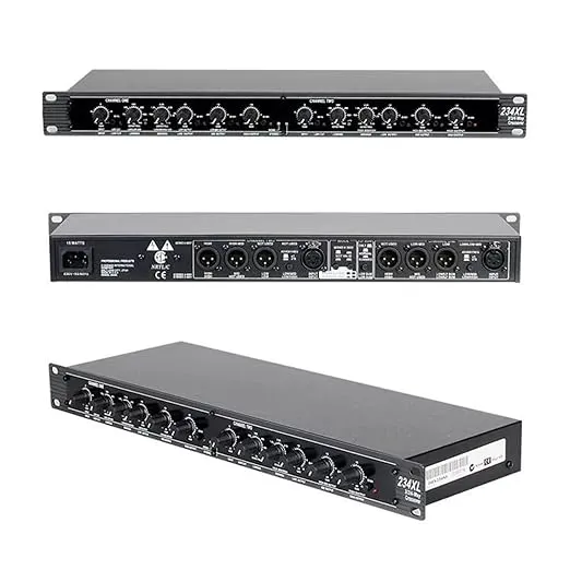 234XL Crossover, Stereo 2/3 Way Mono 4 Way Crossover, Professional Sound Peripheral Equipments High Precision Stereo Crossover for Outdoor Stage Performance