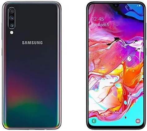 Samsung Galaxy A70, 128GB, 6GB RAM, 6.7 inch Screen, Unlocked, Black (Renewed)