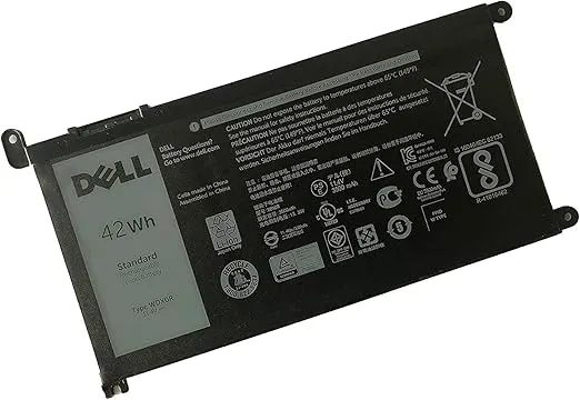 DELL WDX0R Notebook Battery 11.4V 42WH for Dell Inspiron 15 5565 5567 5568 5578 5579 7560 7570 7573 7579 7580 7569 P58F 13 5368 5378 5379 7368 7378 14 7460 17 5765 5767 5770 Latitude 3480 3580 3490