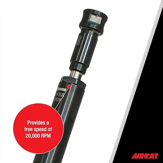 AIRCAT Pneumatic Tools 6270: 1 HP Composite Extended Straight Die Grinder 20,000 RPM