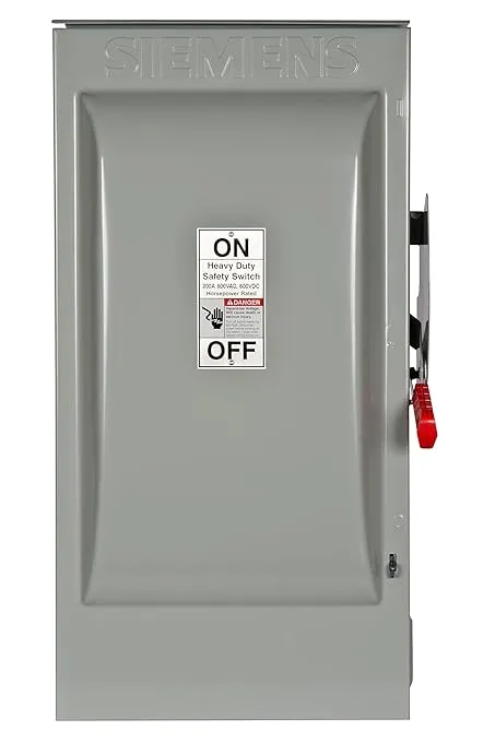 Siemens HF364R 200-Amp 3 Pole 600-volt 3 Wire Fused Heavy Duty Safety Switches
