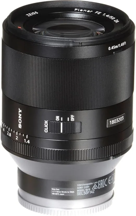 Sony SEL50F14Z Planar T* FE 50mm f/1.4 ZA Lens