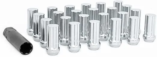 Rough Country Lug Nut Set M14x1.5 Chrome Wheel with Painted (0 x 0. inches /0 x, 0 inches Offset)