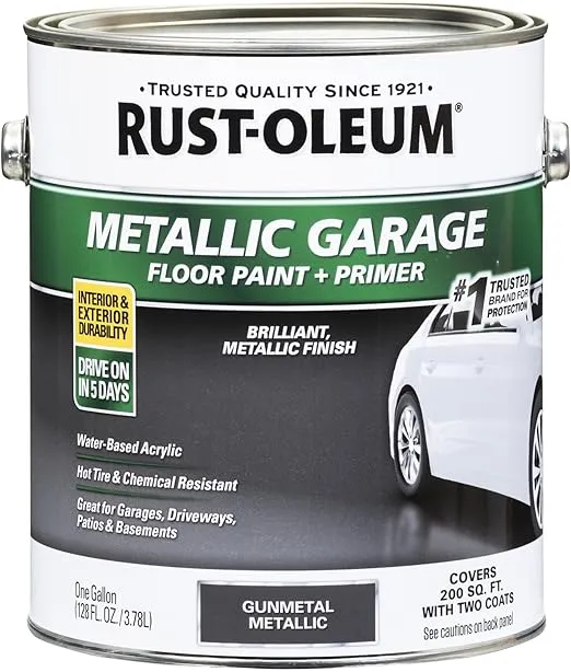 RUST-OLEUM 349353 Gallon Gun Metal Floor Paint