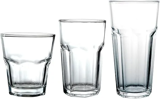 Better Chef GL-18 Glassware Set, 3 sizes, Clear