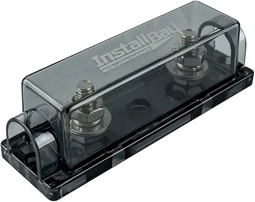 Install Bay ANLFH - Nickel Plated ANLFH Fuse Holder, Clear