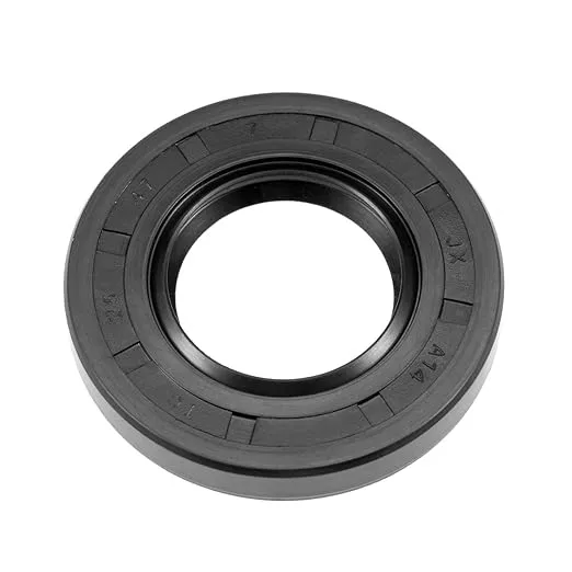 uxcell Oil Seal, TC 25mm x 47mm x 7mm Nitrile Rubber Cover Double Lip with Spring for Bearing Shaft, Black Pack of 1