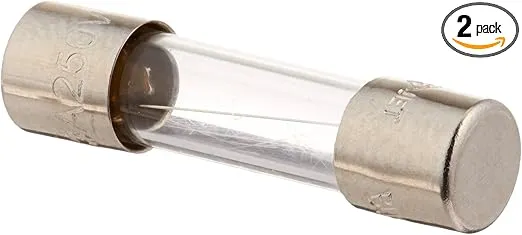 Bussmann BP/GMA-3A 3 Amp Glass Fast Acting Cartridge Fuse, 125V Carded UL Listed, 2-Pack, Pack of 1, No Color