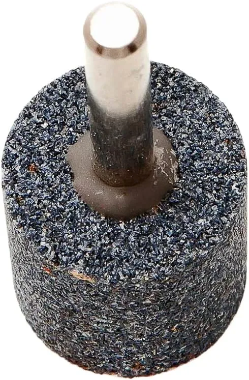 Forney 60036 Mounted Grinding Point with 1/4-Inch Shank, Cylindrical, 1-Inch-by-1-Inch,Silver and Grey