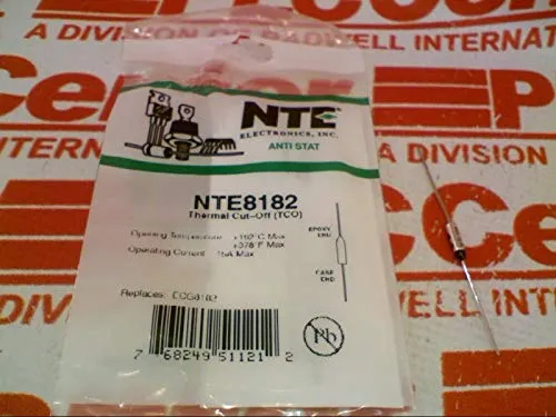 NTE NTE8182 Fuse, Thermal, 192¦C, 15 A, 277 V, ROHS Compliant