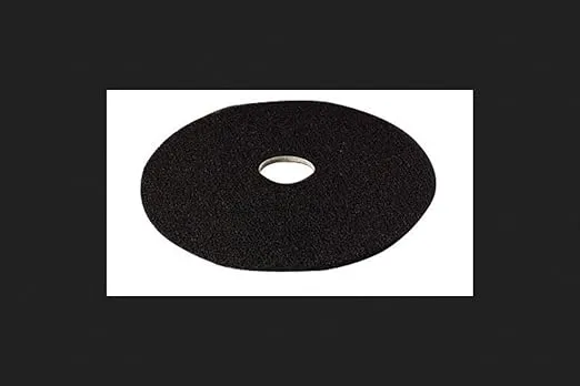 3M 08278 High Productivity Floor Pad 7300, 20" Diameter, Black, 5/Carton