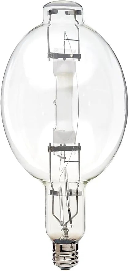 Satco S5835 4200K 1000-Watt Clear Universal Mount Mogul Base BT56 Metal Halide Lamp