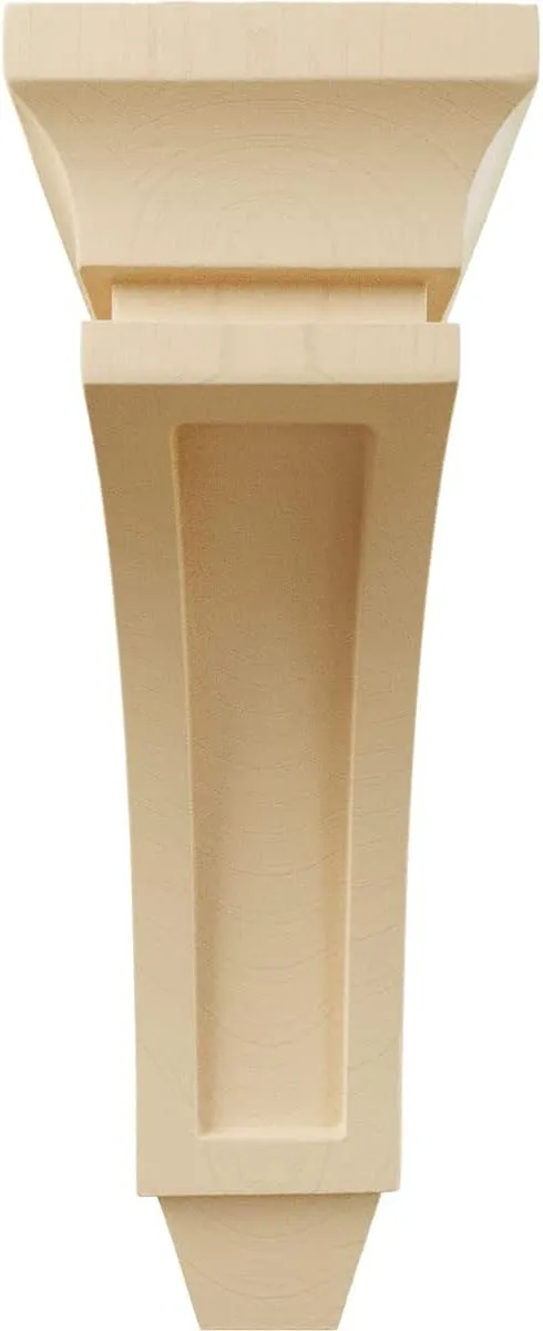 Ekena Millwork CORW03X07X10LUMA Small Lucan Wood Corbels, 3 3/8"W x 6 3/4"D x 10"H, Maple