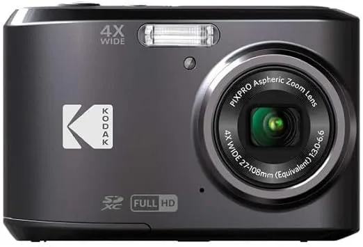 Kodak PIXPRO Friendly Zoom FZ43-BK 16MP Digital Camera with 4X Optical Zoom and 2.7" LCD Screen (Black)