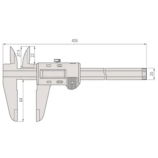 Mitutoyo 500-173 Digital Calipers, Battery Powered, Inch/Metric, for Inside, Outside, Depth and Step Measurements, Stainless Steel, 0"/0mm-12"/300mm Range, +/-0.0015"/0.04mm Accuracy, 0.0005"/0.01mm Resolution