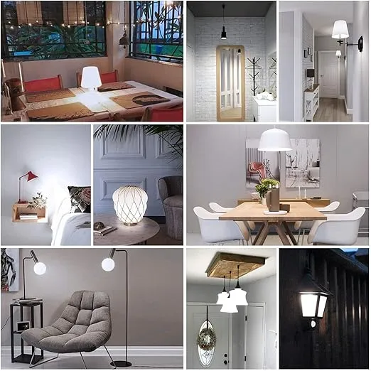 MAXvolador A19 LED Light Bulbs 1500LM, 100-125 Watt Equivalent LED Bulbs, 5000K Daylight White 13-Watt, E26 Base, Non-Dimmable, No Flicker, 12-Pack