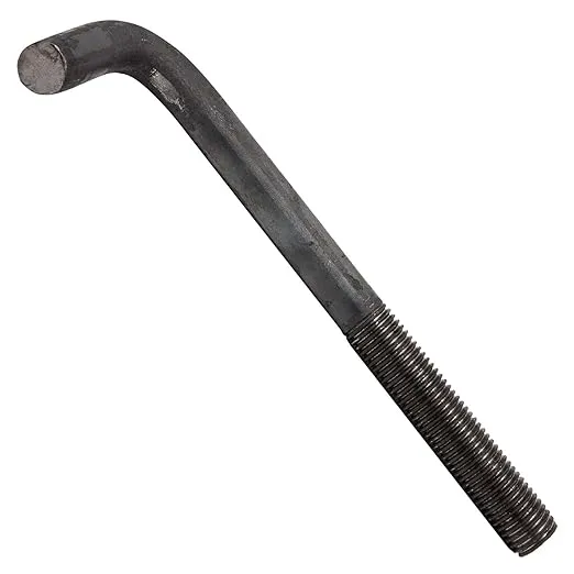 1"-8 x 12" L-Bolt Concrete Anchor Bolt - Plain Finish by Conquest Fasteners