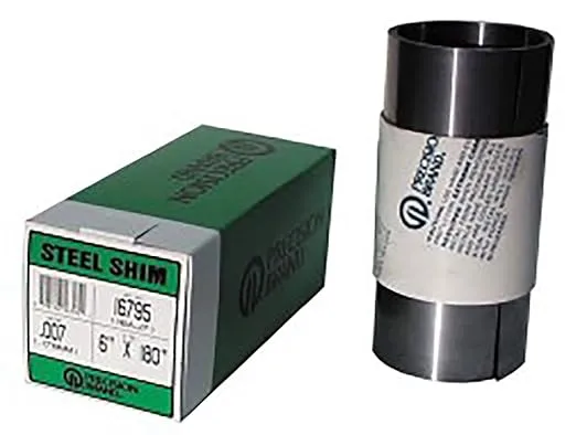 Steel Shim Stock Rolls - 16a20 .020 steel shimstock 6"x10