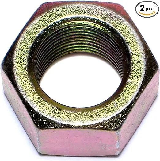 014973262044 Grade 8 Fine Hex Nuts, 1-14, Piece-2, Yellow