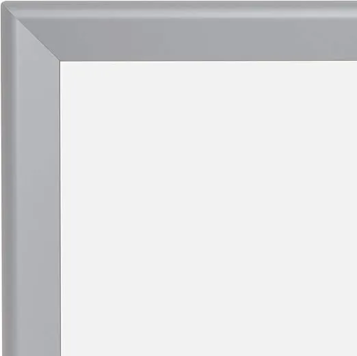 SnapeZo Silver 36x37 Poster Frame, 1.7" Aluminum Profile, Front-Loading Snap Frame, Wall Mounting, Wide Series