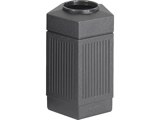 Safco Canmeleon Garbage Can for Indoor and Outdoor Use, Durable & Weather-Resistant Trash Receptacle, 30 Gallons