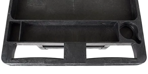 Luxor XLC11-B Two Shelf Heavy-Duty Utility Cart , Black
