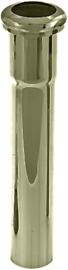 Westbrass D420-03 1-1/4" x 8" Slip Joint Extension Tube, PVD Polished Brass