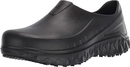 Shoes for Crews Bloodstone, Men's, Women's, Unisex Slip Resistant Food Service Work Clogs, Water Resistant, Black, Men's 11 / Women's 13