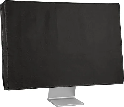 kwmobile Monitor Cover Compatible with 20-22" monitor - Dust Cover Computer Screen Protector - Black