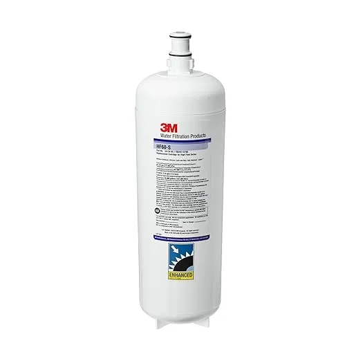 Aqua-Pure Water Filtration Products Replacement Cartridge for Commercial Ice Maker Machines HF60-S for High Flow Series ICE160-S & ICE260-S, Reduces Bacteria, Sediment, Chlorine Taste and Odor