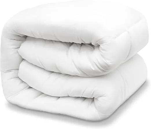 Down Alternative Comforter California King Size - Extra Fluffy Duvet Insert - Thick Puffy Premium All Season Winter - Luxury Breathable Hotel Cooling Comforter - California King, White, 104x96 inches