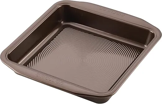 Circulon Nonstick Bakeware Nonstick Baking Pan / Nonstick Cake Pan, Square - 9 Inch, Brown