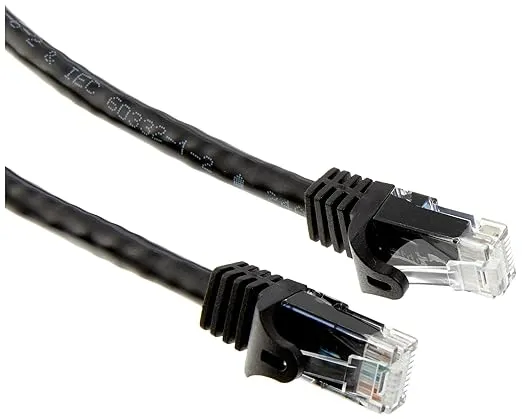 Monoprice Cat6 Ethernet Patch Cable - 1 Feet - Black (12 Pack) Snagless RJ45, 550MHz, UTP, Pure Bare Copper Wire, 24AWG - FLEXboot Series