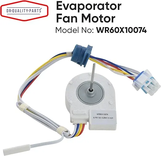 WR60X10307 WR60X10074 Evaporator Fan Motor Replacement Part by DR Quality Parts Compatible with GE Hotpoint Refrigerators Replaces 1550741 AP4438809 WR60X10224 PS2364950 AP3191003 197D4492G001 914169