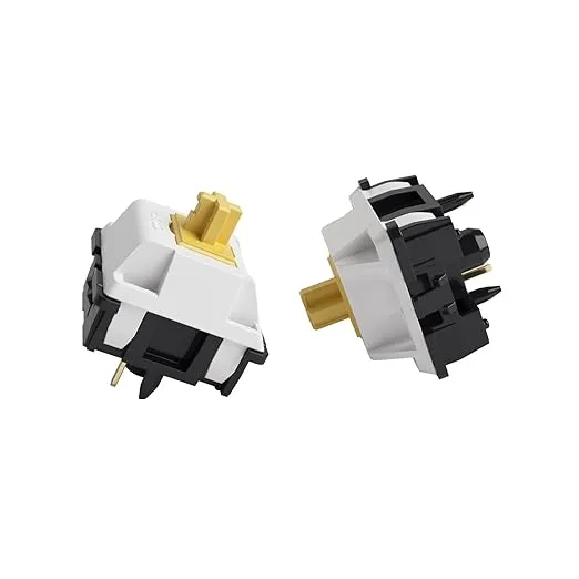 Akko V3 Penguin Tactile Silent Keyboard Switch for Mechanical Gaming Keyboard, 5-Pin 43gf Quiet Pre-Lubed Switches with Standard MX Structure (45pcs)