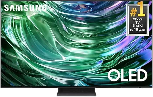 SAMSUNG 55-Inch Class OLED 4K S90D Series HDR+ Smart TV w/Dolby Atmos, Object Tracking Sound Lite, Motion Xcelerator, Real Depth Enhancer, 4K AI Upscaling, Alexa Built-in (QN55S90D, 2024 Model)