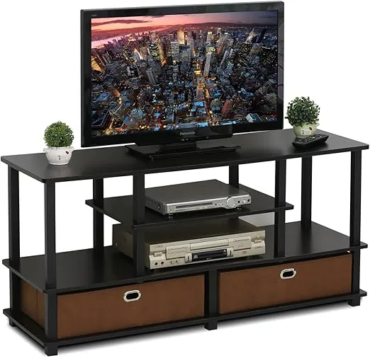 Furinno JAYA TV Stand for up to 50-Inch TV, 55 Inch