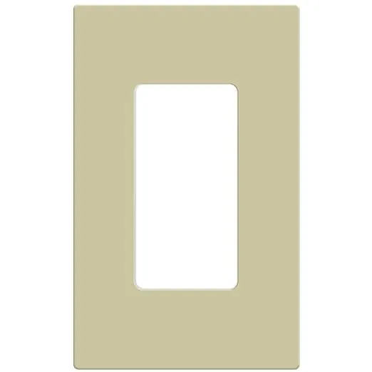 ENERLITES Screwless Decorator Wall Plate Child Safe Outlet Cover, Size 1-Gang 4.68" H x 2.93" L, Unbreakable Polycarbonate Thermoplastic, SI8831-I, Glossy, Ivory