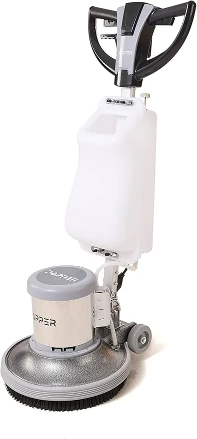 17" Heavy-duty Multi-Functional Floor Buffer Polisher Machine - Clean, Buff, Scrubb and Polish with Ease! Ideal for Carpets Too! Includes Optional Solution Tank, 2 Brushes and 3 Scouring Pads
