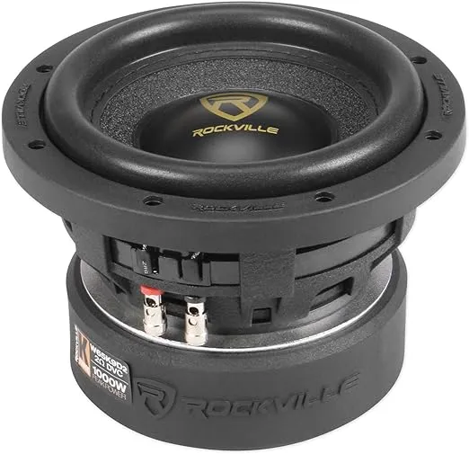 Rockville W65K9D2 6.5" 1000w Peak Car Audio Subwoofer Dual 2-Ohm Sub 250w RMS CEA Rated