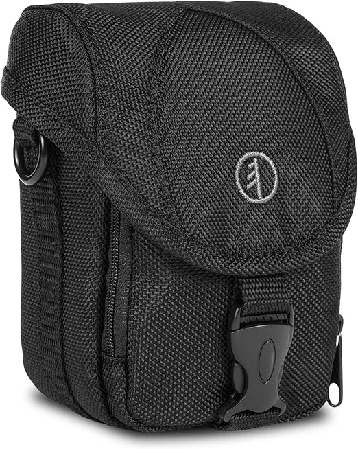 Tamrac Pro Compact 2 Camera Bag for Photographers, Small Camera Case for Photography Accessories, Crossbody Camera Bag, Camera Carrying Case Compatible for Canon, Nikon, Fuji Compact Cameras – Black